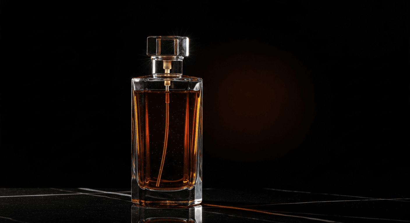 Flacon de cristal éditorial — Parfumora