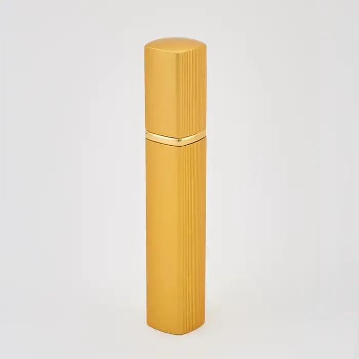Bouteille de parfum 12ml, Tube carré en aluminium, distributeur de parfum, vaporisateur Ultra-fin, c
