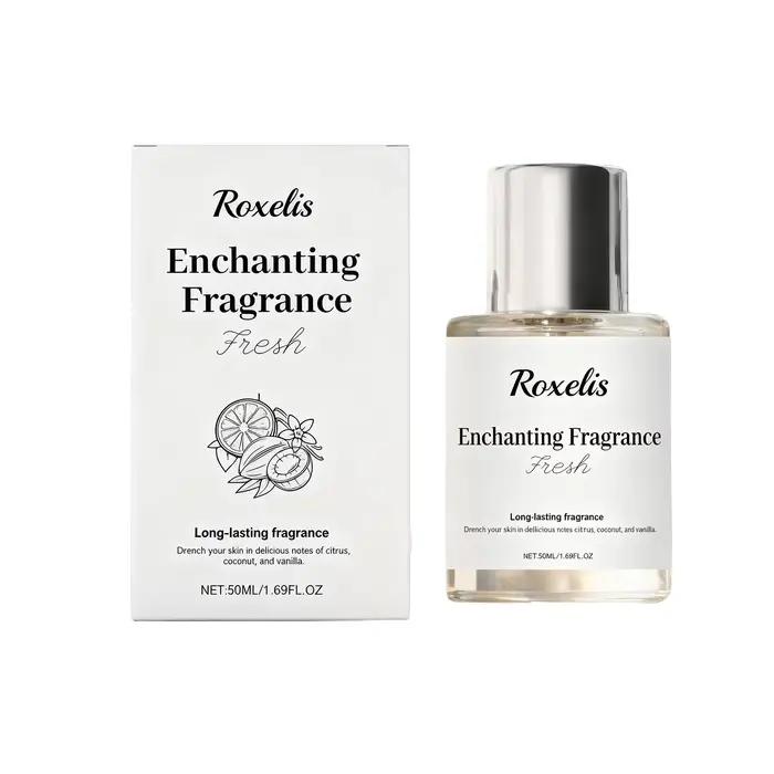 Parfum Roxelis Citrus Floral Happy Time, senteur naturelle, fraîche, romantique, douce, élégante, po