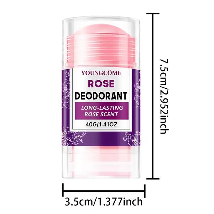 Déodorant en stick à la rose, élimination des odeurs désagréables sous les aisselles, anti-transpira