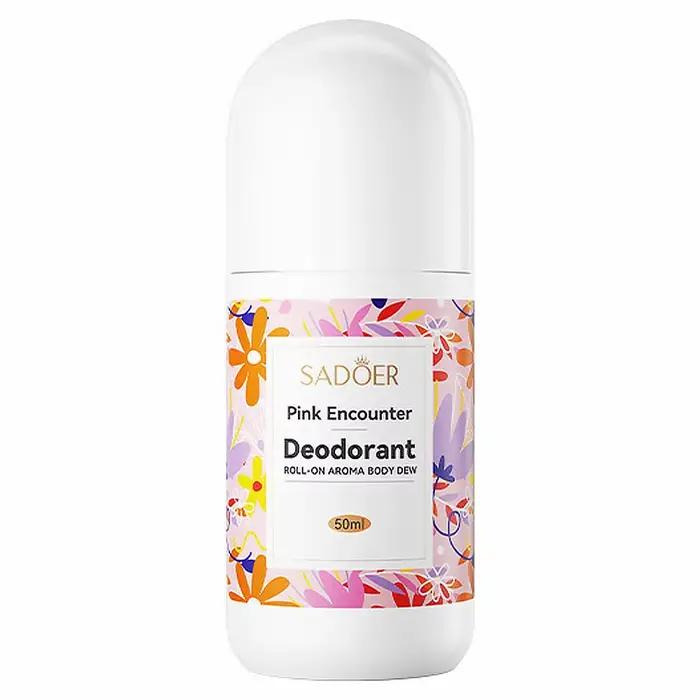    Déodorant SADOER Parfum Rose Romantique Roll-On Arôme Corps Brume Bleue Carillons de Vent Rose A