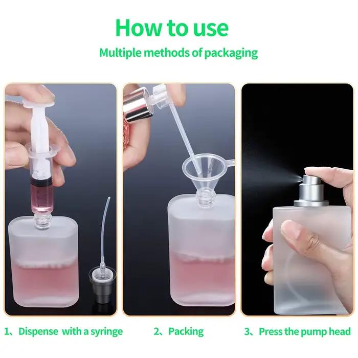Flacon pulvérisateur vide en verre dépoli rechargeable avec distributeurs de parfum pour femmes occasions spéciales et utilisation quotidienne