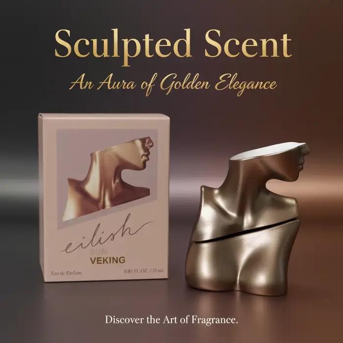 Parfum Eau de Parfum Boisée Florale Chaude Longue Durée Forme Sculpturale Artistique Eilish Bon Veking Occasions Spéciales Femme