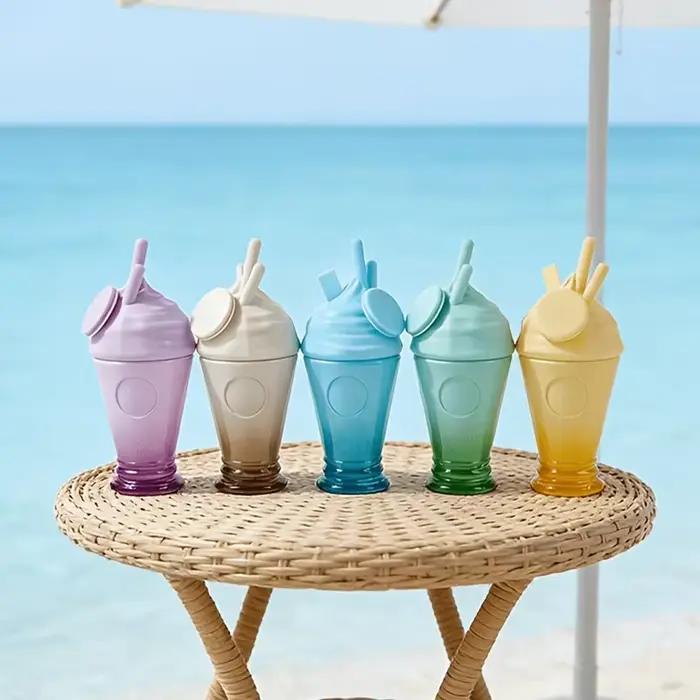 1 flacon de parfum élégant en forme de crème glacée/flacon distributeur de produits de soin de la peau, disponible en 5 combinaisons de couleurs rêveuses, un vaporisateur de parfum portable amusant et