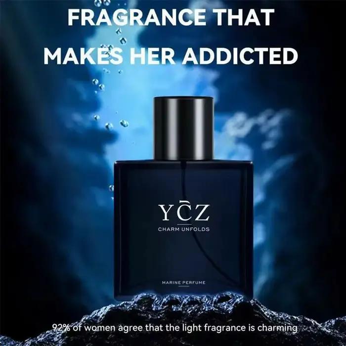 YCZ Blue Parfum pour homme Cologne senteur boisée