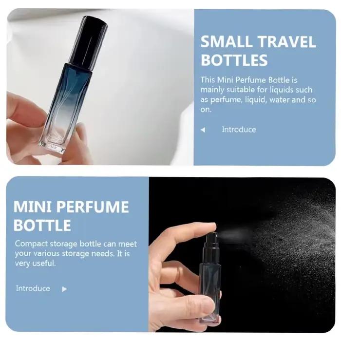 Flacon pulvérisateur de parfum bleu dégradé