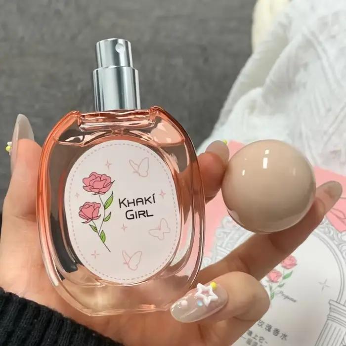 Eau de toilette au parfum de rose fraîche, parfum romantique longue durée, parfum élégant aux arômes floraux, parfum féminin délicat