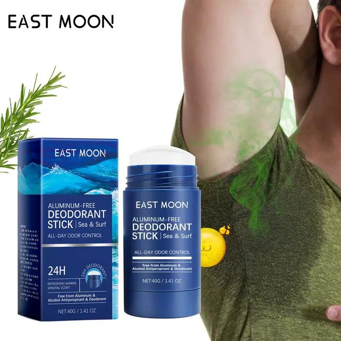 Bâton déodorant minéral pour hommes, fraîcheur naturelle des aisselles, Protection contre les odeurs, Anti-transpiration, garde au séchage, soins doux pour un confort sec