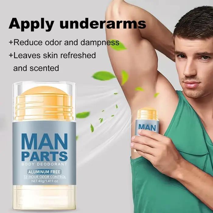 Bâton déodorant à la menthe pour homme anti-transpiration garde au séchage parfum durable élimine les odeurs des aisselles rafraîchissant cannelle gingembre