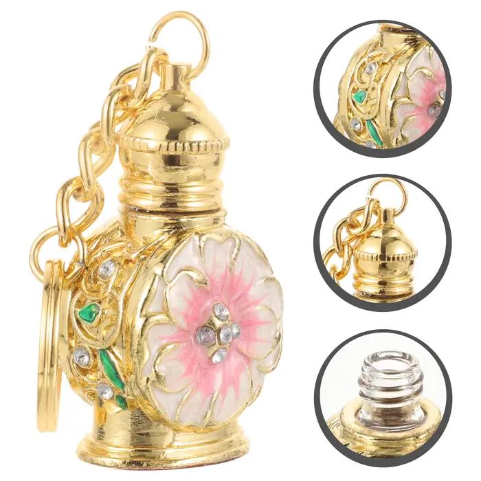 Bouteille de parfum bouteilles décoratives vide Vintage Mini échantillon parfum petit rechargeable voyage en alliage de Zinc bouteille d'huile essentielle