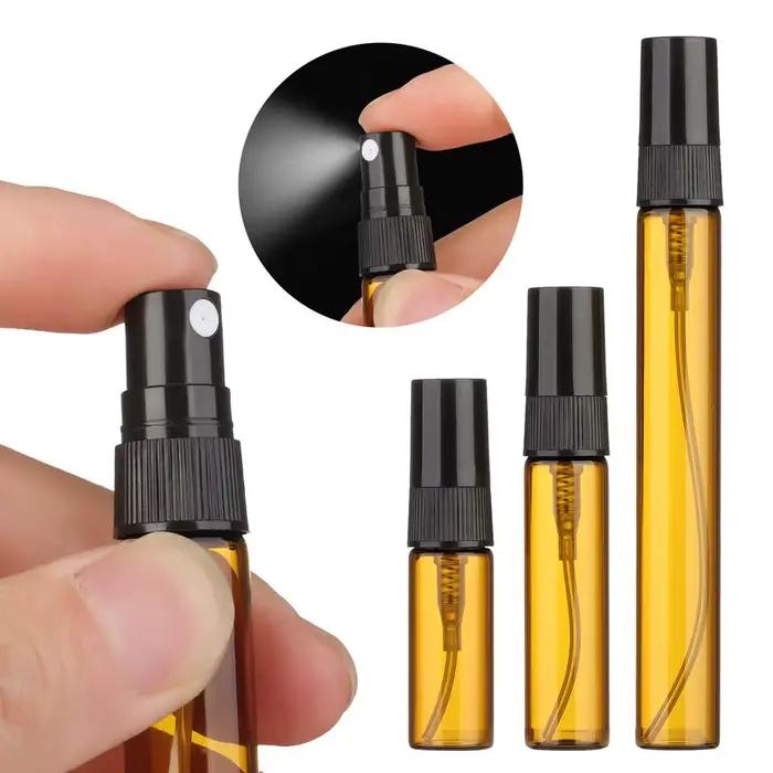 Flacon de parfum en verre rechargeable de 3 ml, 5 ml, 10 ml avec vaporisateur, atomiseur de parfum, flacons miniatures, flacon vaporisateur à brume fine