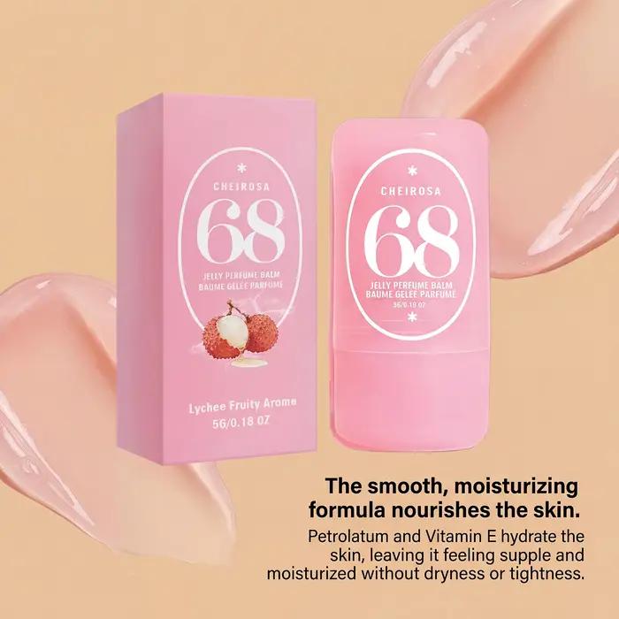 Baume de parfum solide Jelly en gelée senteur fraîche et longue durée parfum fruité format voyage facile à emporter pour femmes occasions spéciales