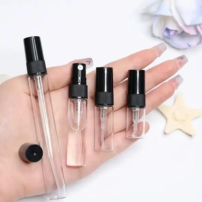 Mini bouteilles distributrices en verre, 3ML 5ML 10ML, huile essentielle de parfum, brume Fine, Spray Portable pour femmes