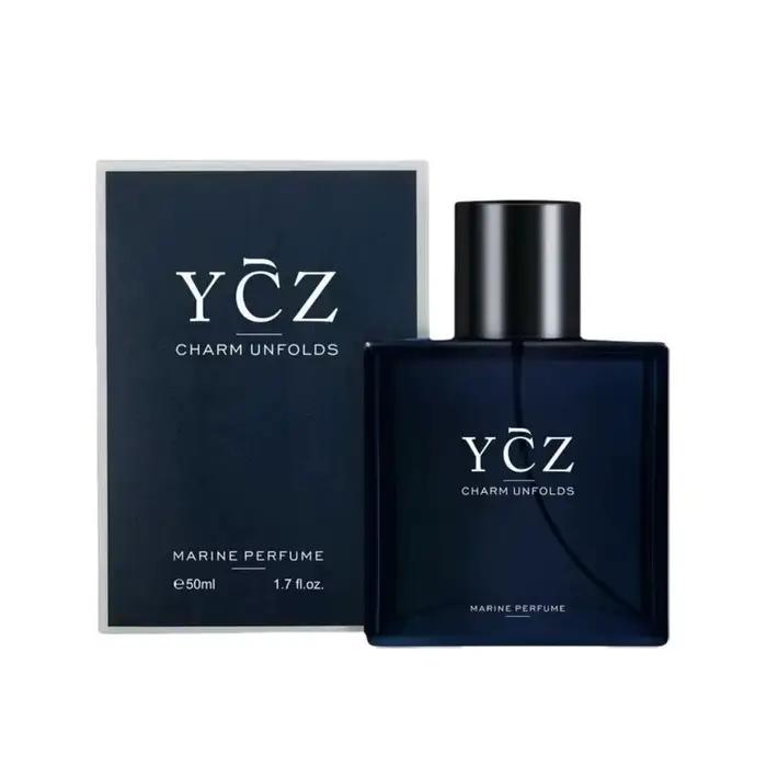 YCZ bleu hommes parfum Cologne longue durée Woody océan