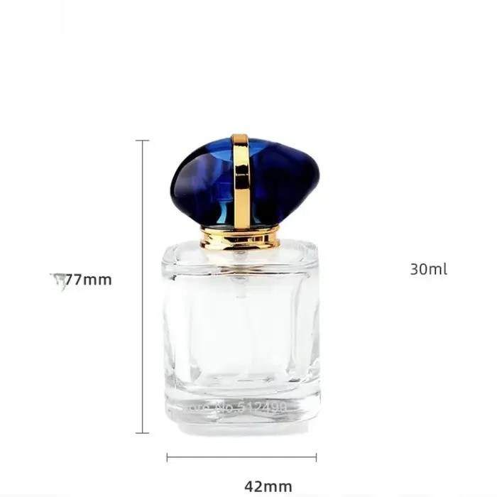 Vaporisateur de parfum transparent HI Travel, vaporisateur de poche en verre, vaporisateur de brouillard, distributeur d'atomiseur, 30ml, 50ml
