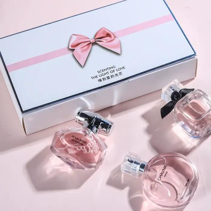 Ensemble de 3 parfums floraux pour femmes, eau de toilette, frais, naturel, longue tenue, marque de luxe, dupe, même fragrance, 30ml*3