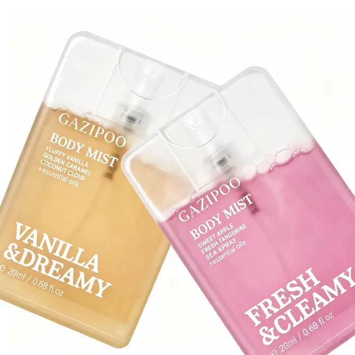 Lot de 2 brumes corporelles parfumées Vanille Pomme 20ml, Spray Eau de Toilette Fraîche, Parfum Cheveux et Corps, Brume Corporelle pour Femme pour les Rendez-vous