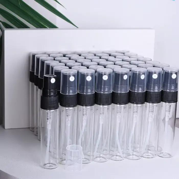 Flcopropriété de parfum en verre transparent de haute qualité
