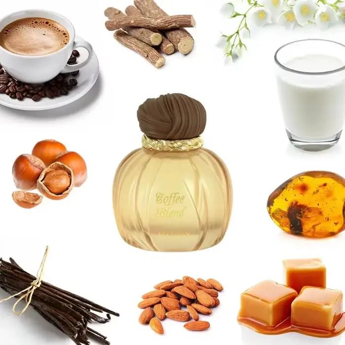 Eau de Parfum A MAISON ASRAR Oriental Vanille Café Lait d'Amande Caramel Musc Concentration de Saveur Longue Durée EDP pour Femmes Hommes Occasions Spéciales Usage Quotidien Cadeau