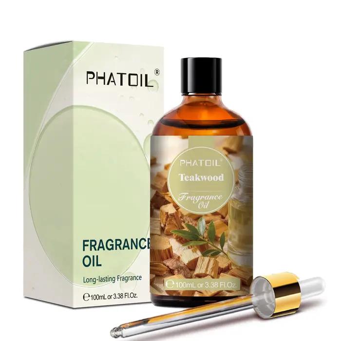 PHATOIL – huile parfumée aromatique pour diffuseur, aromathérapie, musc blanc, linge frais, brise marine, huile parfumée longue durée pour bricolage, 100ml