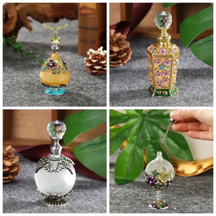 25ML Style pastoral rétro européen émaillé pur fait à la main parfum Essence Agarwood huile essentielle verre bouteille vide pour decantin