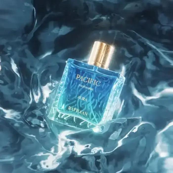 Parfum Rayhaan Pacific Aura Pour Homme Eau de Parfum Marine Boisée Longue Durée Unisexe Occasions Spéciales