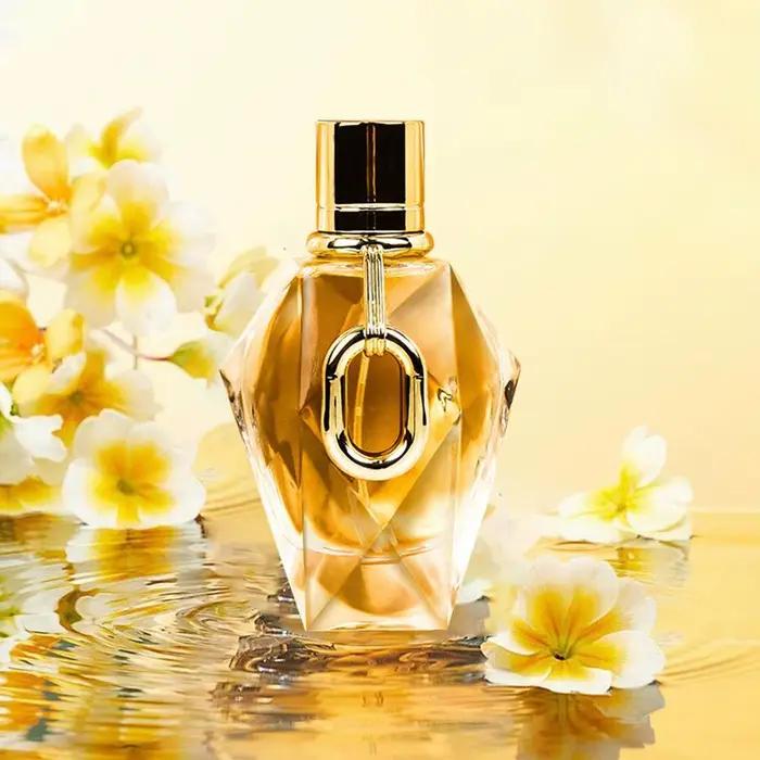 Parfum floral Million Gold 90ml pour femmes, élégant, longue durée, rendez-vous romantiques, soirée de gala, mariage, cadeau d'anniversaire, Noël