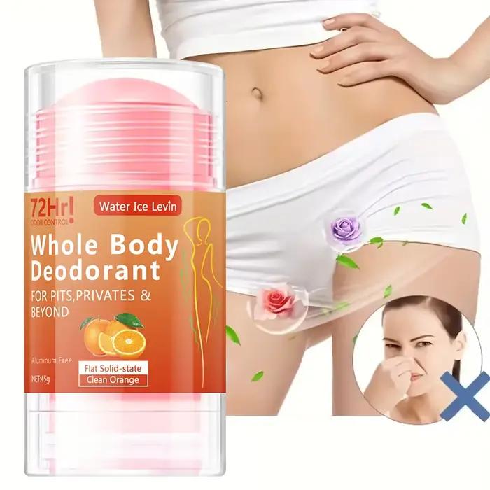 Déodorant Stick Corps Entier Sans Aluminium Fraîcheur Longue Durée Hydratation Douce Orange Convient Hommes Femmes Usage Quotidien Voyage