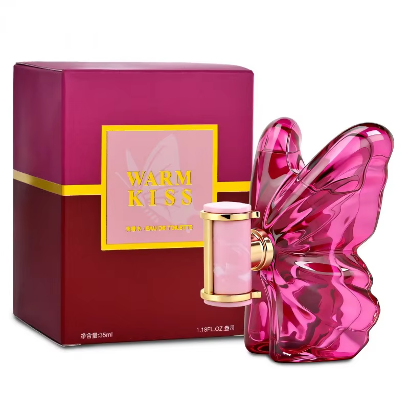 Eau de toilette papillon de luxe 35 ml, rose, jasmin, vanille, spray corporel floral longue tenue, a
